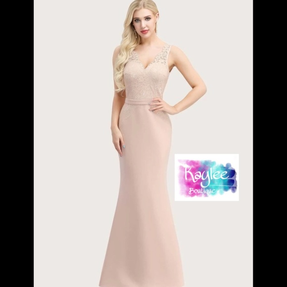 Kaylee Boutique Dresses & Skirts - Pink, Pastel Lace Bodycon Formal Dress